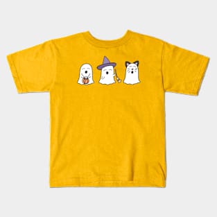 Three Lil Ghosts Kids T-Shirt